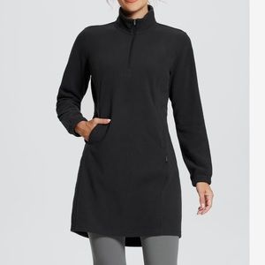 Baleaf Long-Sleeve Quarter Zip Thermal Tunic Dress